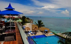 vista superior delfinario Isla Mujeres